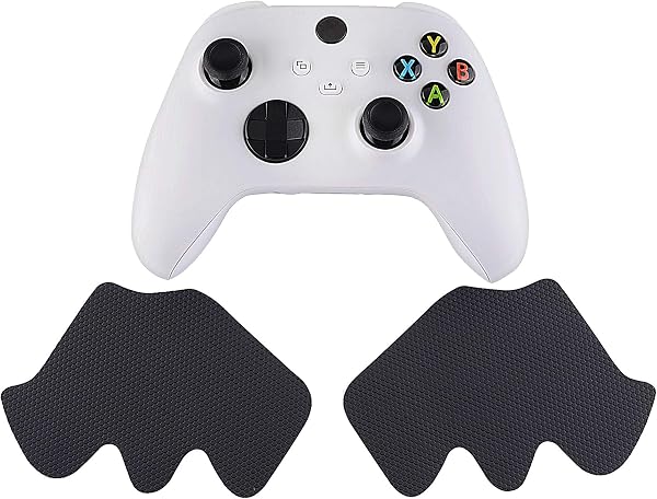 eXtremeRate PlayVital Accessoires Manette pour Xbox Series X Grip Sticker,Autocollant Protection pour Xbox Series X S Controller Skin-Noir - 3