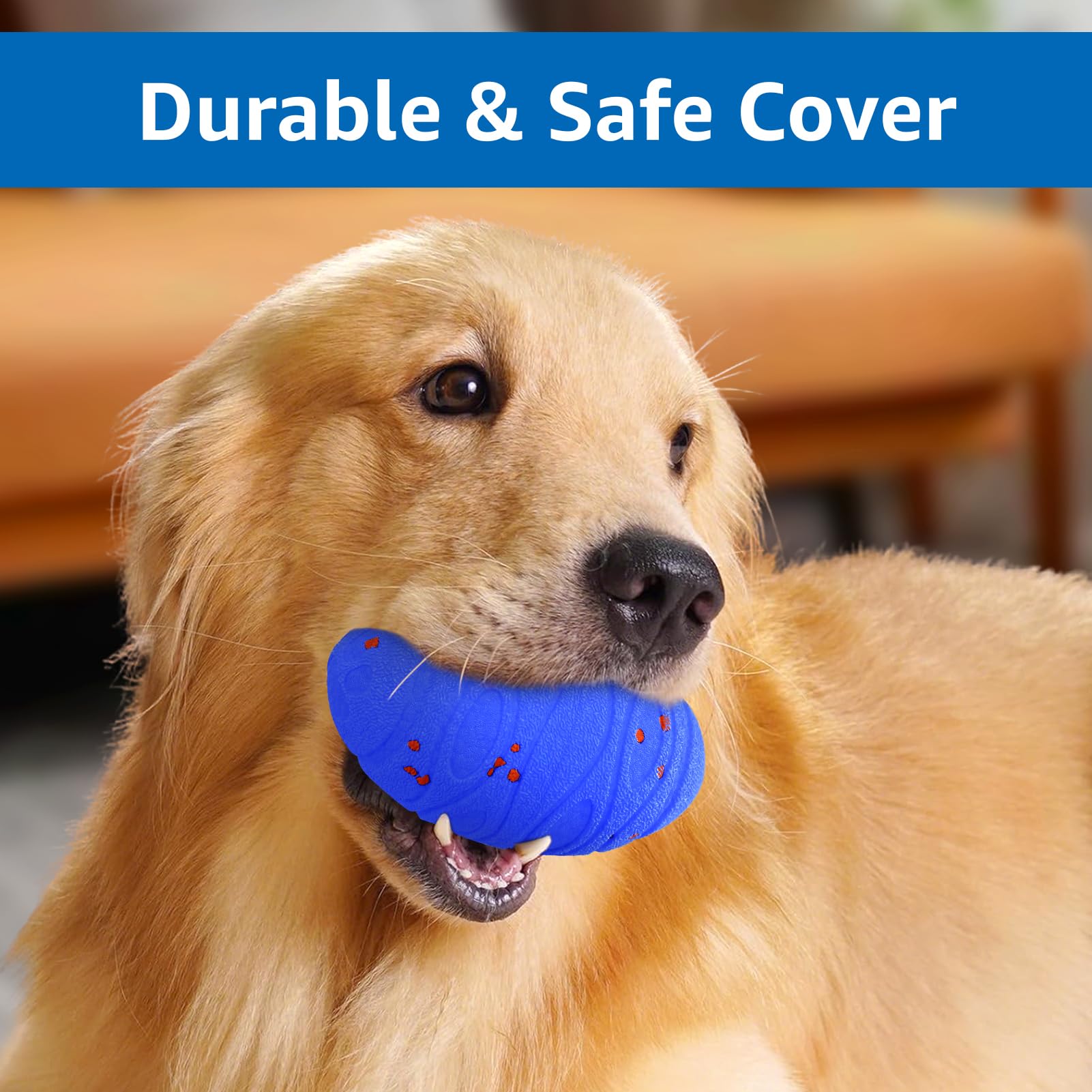 Dolita Jouet interactif pour chien 2 modes - Balle à mâcher automatique intelligente - Matériau E-TPU pour mâcheurs agressifs - Pour chiens de grande et moyenne taille