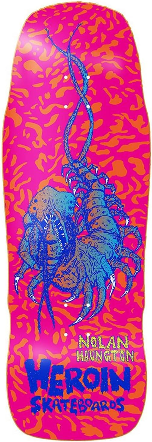 Heroin Skateboard Deck Nolan Knock Off 10.25" x 32" with Grip