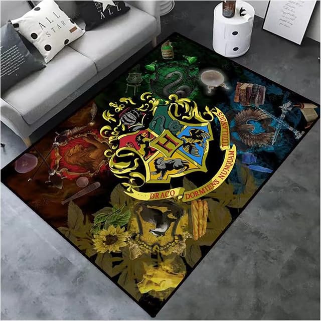 Ttedoye Nursery Rug Non Slip Kids Rug, Bedroom Bedside Door Mat,Washable Non-Slip Floor Mats, 3D Anime Carpet,Swivel Chair Tent Mat Kids Non-slip Pad (Color : 05, Size : 100X160 Cm)