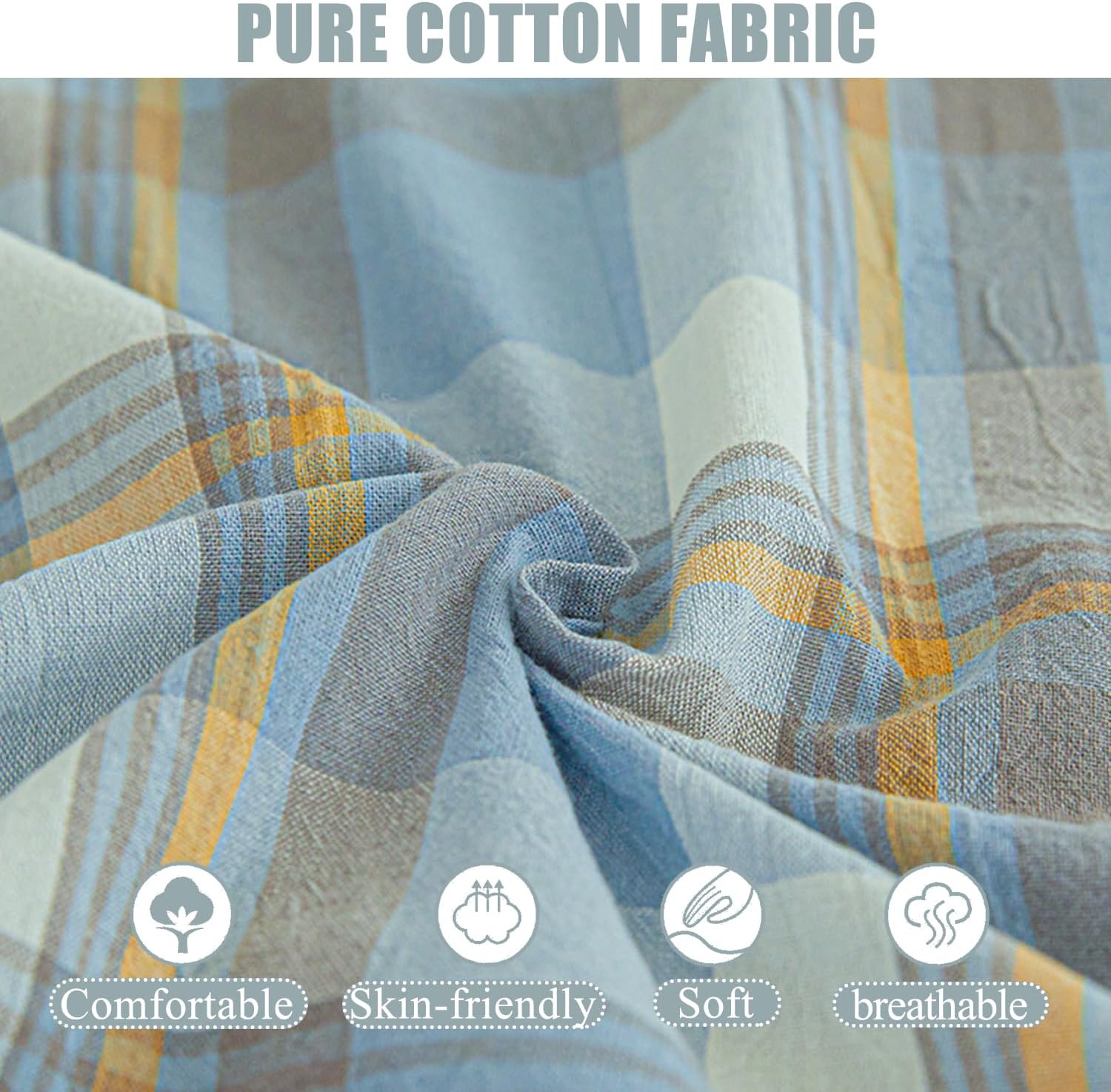 F,120x200cm(Full), 100% Cotton Futon Mattress Cover Queen/Full/Twin Size with Zipper Full Wrap Skin-Friendly Japanese Futon Floor Mattress Cover Tradition Sleeping Mat Cover Washable