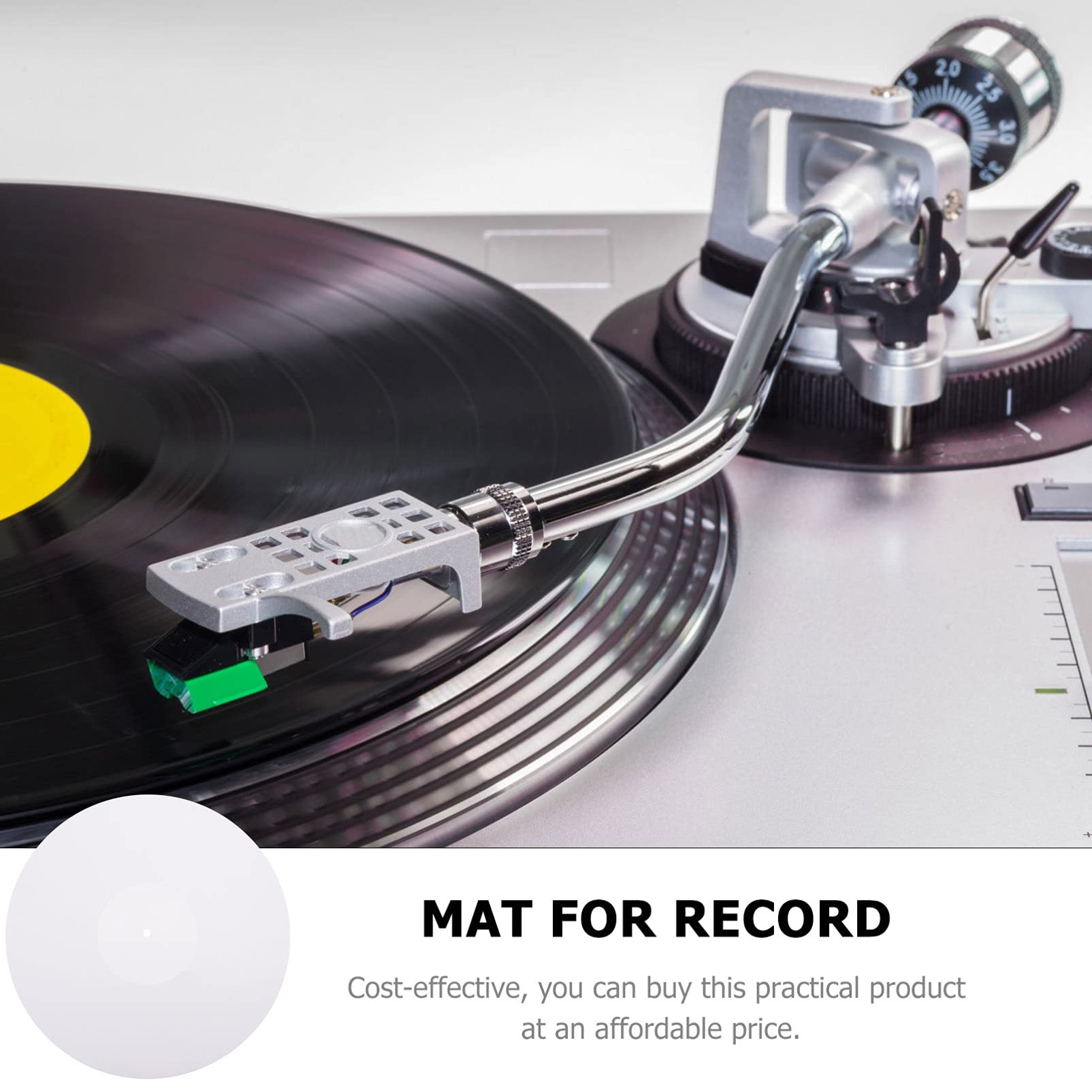 HOMSFOU 1pezzi Per Acrilico Mat Per Turntable e La Del Design e Compatibile Vinyl Player