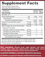 Vista 6 de Vitaminas de gomitas con omega para niños: Omega 3-6-9 DHA de algas, chia y Aceite de Coco, vegetarianas (60 unidades).