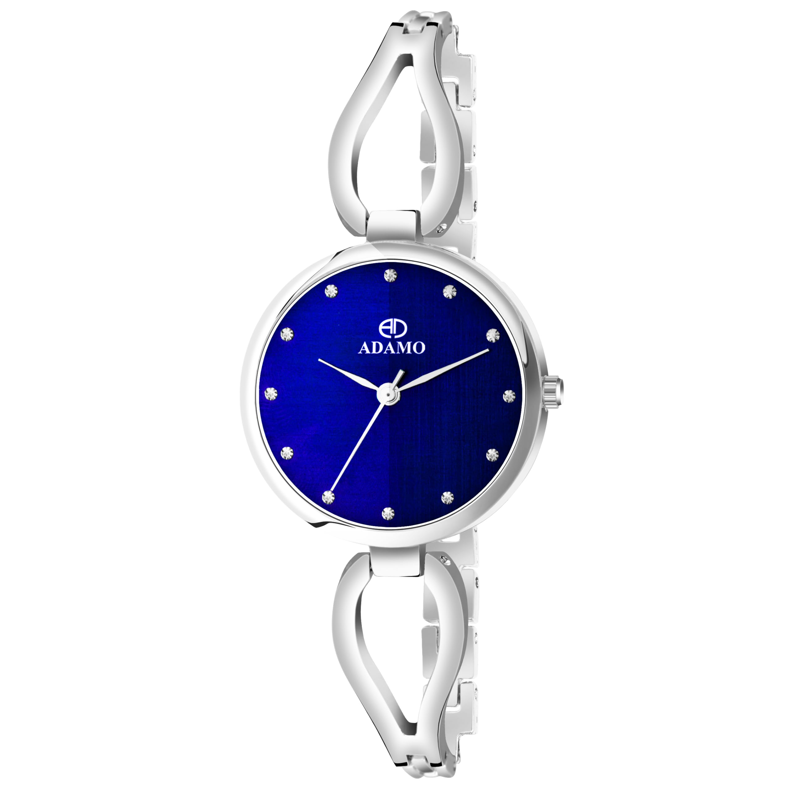ADAMO Designer Blue Round Shape Dial Womens & Girls Watch 884SSM05 (B0D79PRWQR) Amazon Price History, Amazon Price Tracker