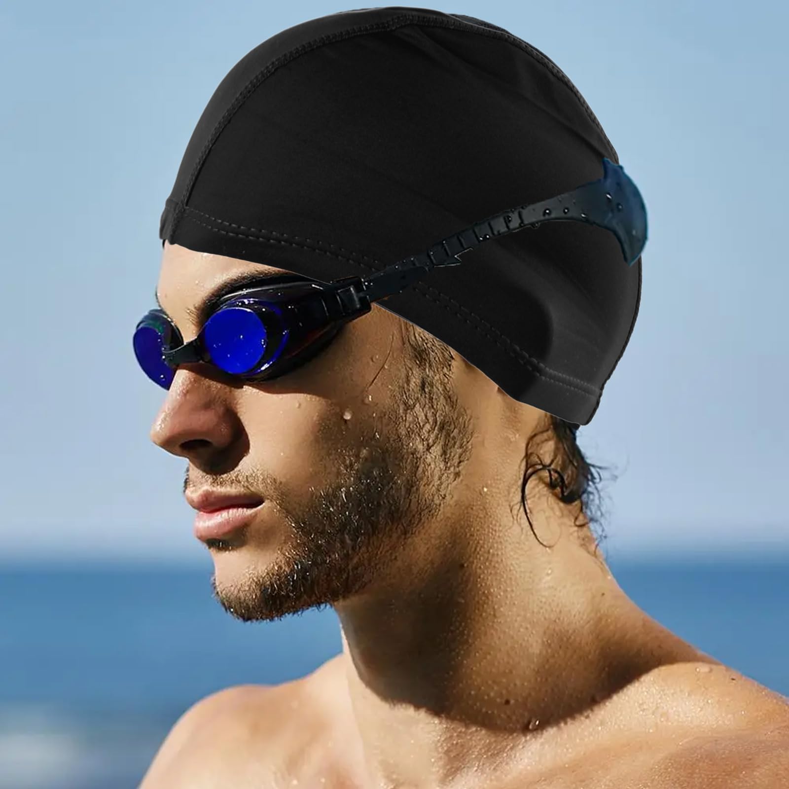 Bonnet De Bain Premium Bonnet De Bain Imperméable De Haute Qualité Pour Femmes Aux Cheveux Longs