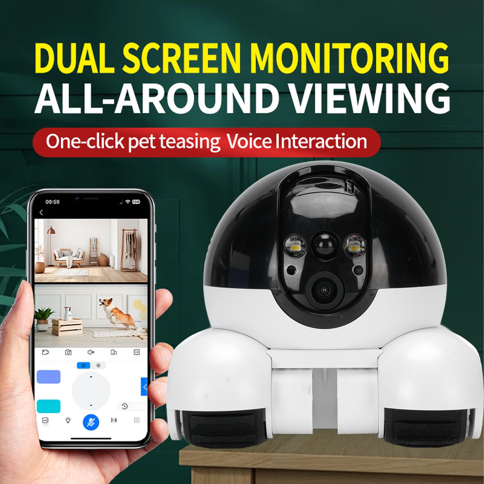 Caméra Pour Animaux De Compagnie, Alarme D'image De Surveillance Pour