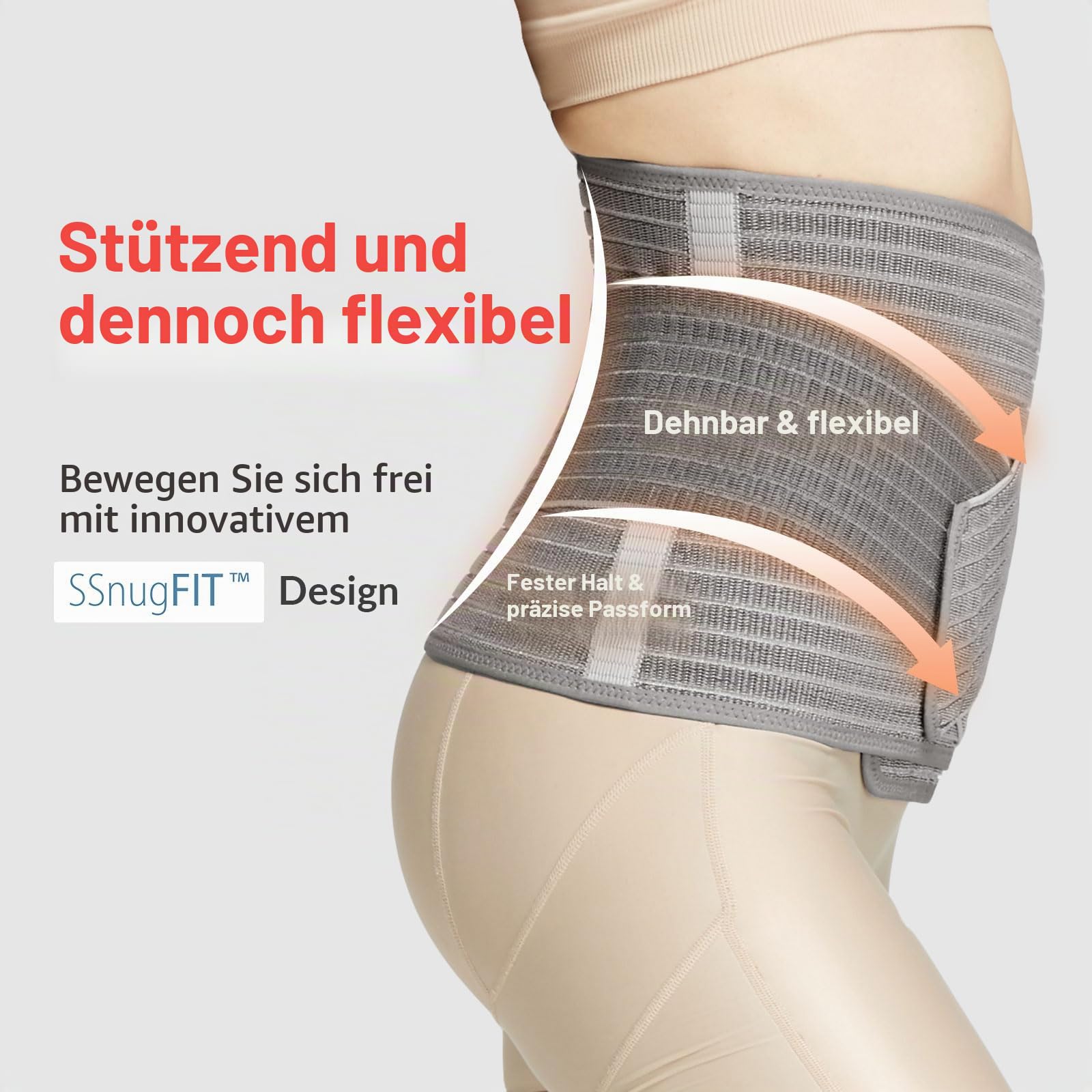 Mamaway Bauchband nach der Geburt, C-Abschnitt, Bauchbinde für postnatale, verstellbare Bauchwickel, Bauchstütze, Rückenschmerzlinderung (Polyester aus Bambuskohlefaser)