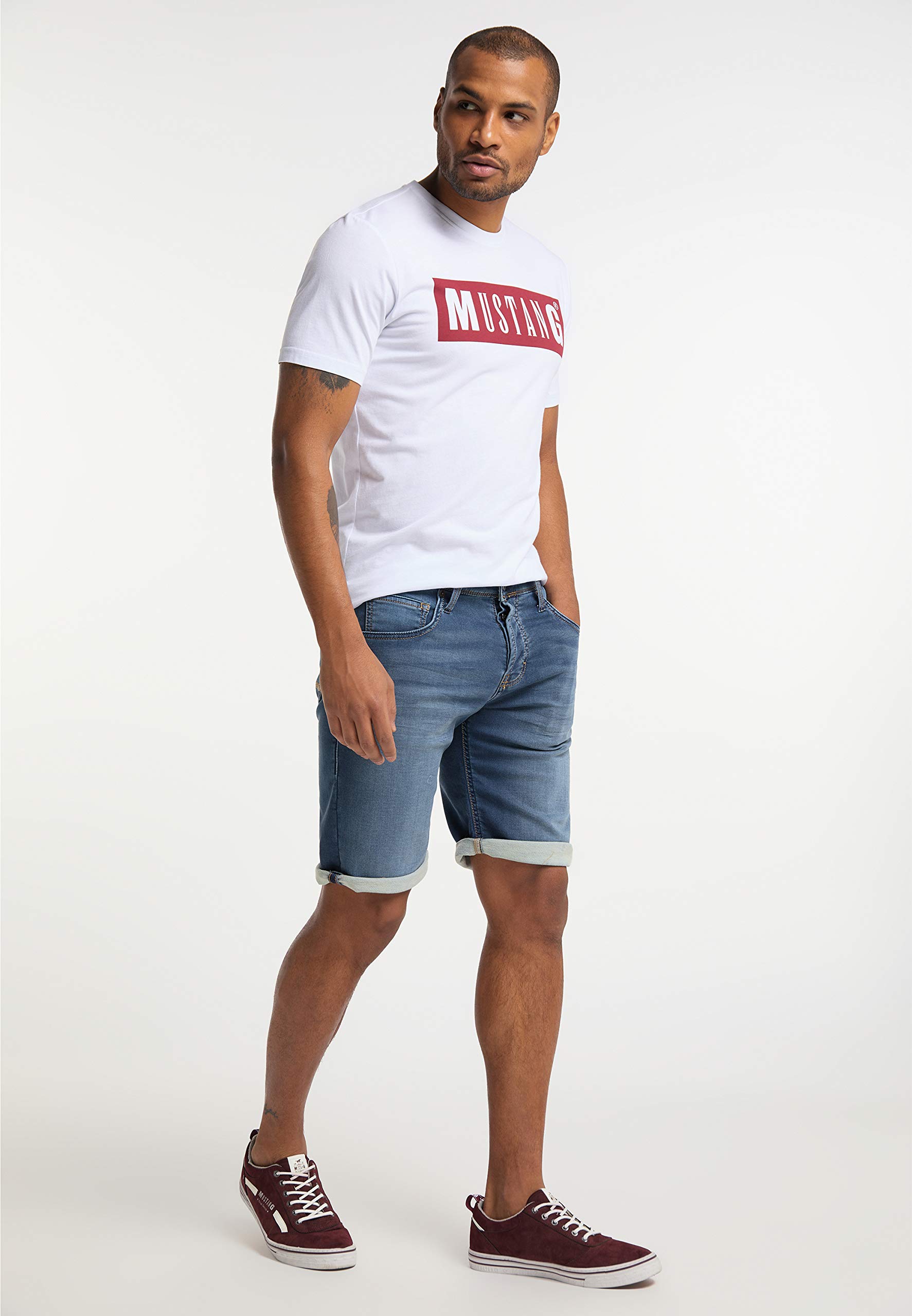 MUSTANG Herren Regular Fit Chicago Short Jeans
