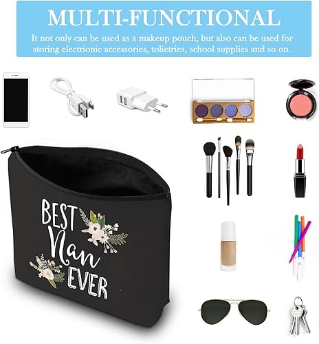 Miniatura 3 de Bolsa de maquillaje para abuela, regalo para el día de la madre, regalos de cumpleaños para abuela, bolsa de cosméticos para mejor Nan Ever, bolsa