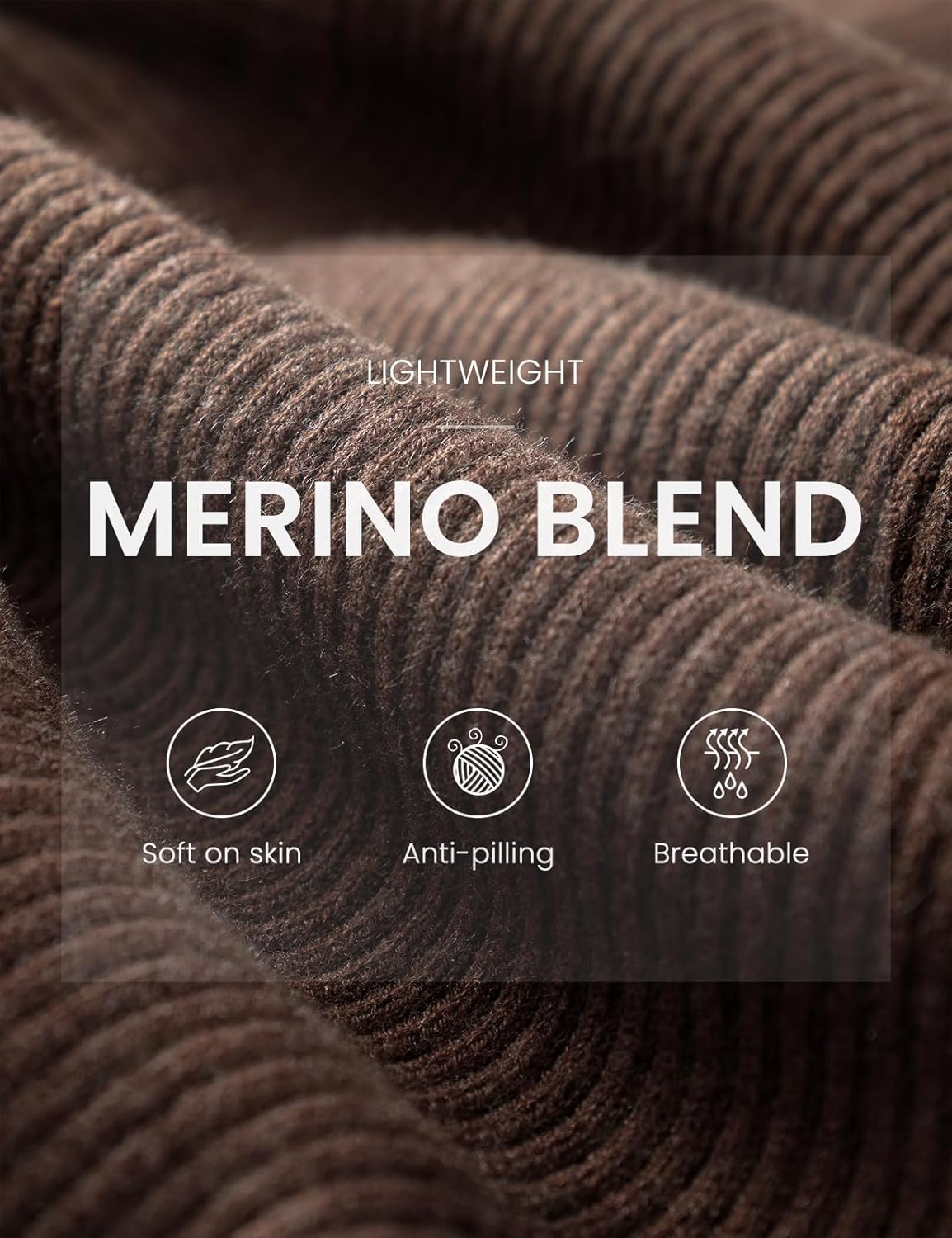 Women's Merino Wool Blend Oversized Sweater 2025 Fall Winter Turtleneck Batwing Sleeve Loose Fit Pullover Sweater - Image 2