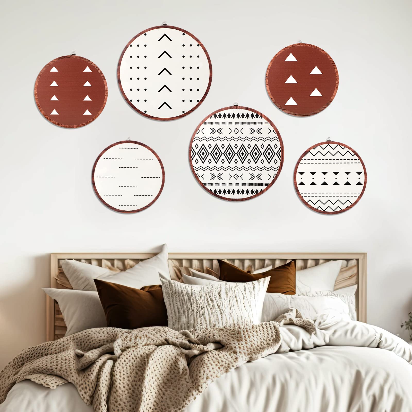 Marsui 6 Pieces Farmhouse Home Wall Decor Boho Wall Decor Hanging ...