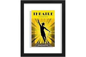 Americanflat 9.5x12.5 Playbill Frame, Display Your Cherished Playbills with Style and Protection