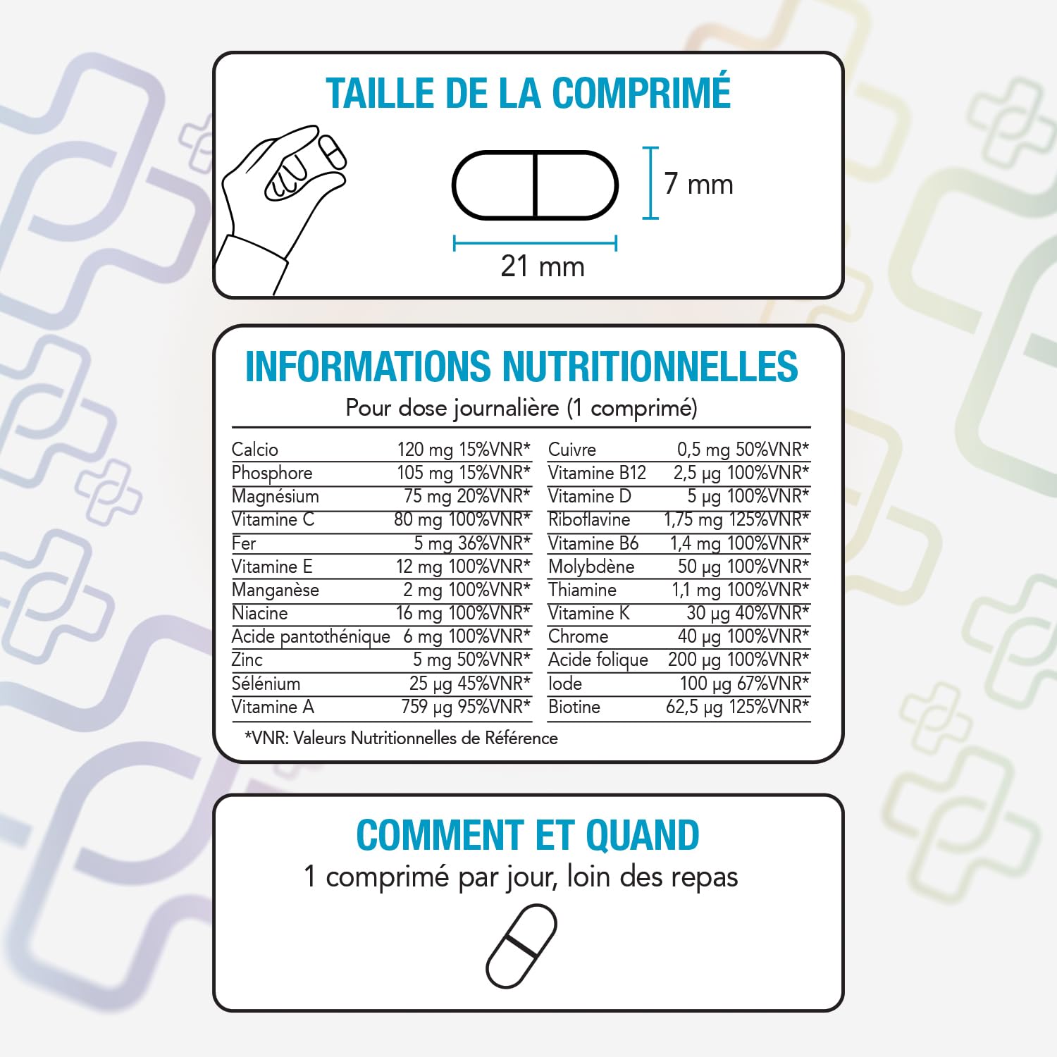 Multivitamines Et Minéraux 1 Par Jour PiùLife (lot de 2), Immunité Adulte Homme Femme Enfants, Vitalité Energie Defense, Hiver, Vitamine D B C Calcium Zinc Fer Magnesium | Immunité Adulte Homme Femme Enfants, Vitalité Energie Defense, Hiver, Vitamine D B