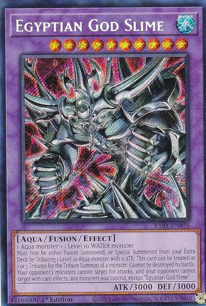 Amazon.co.jp: 遊戯王 RA01-EN029 神・スライム Egyptian God