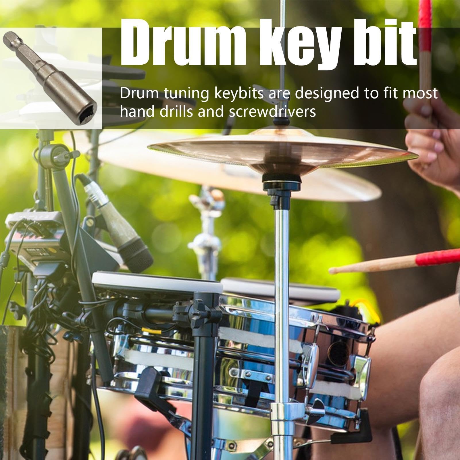 Chiavi Di Accordatura Per Batteria - Set Di 4 Chiavi (1 Z E 3 T), In Ferro, Per Tamburi, Grancasse, Strumenti A Percussione - Foto 8