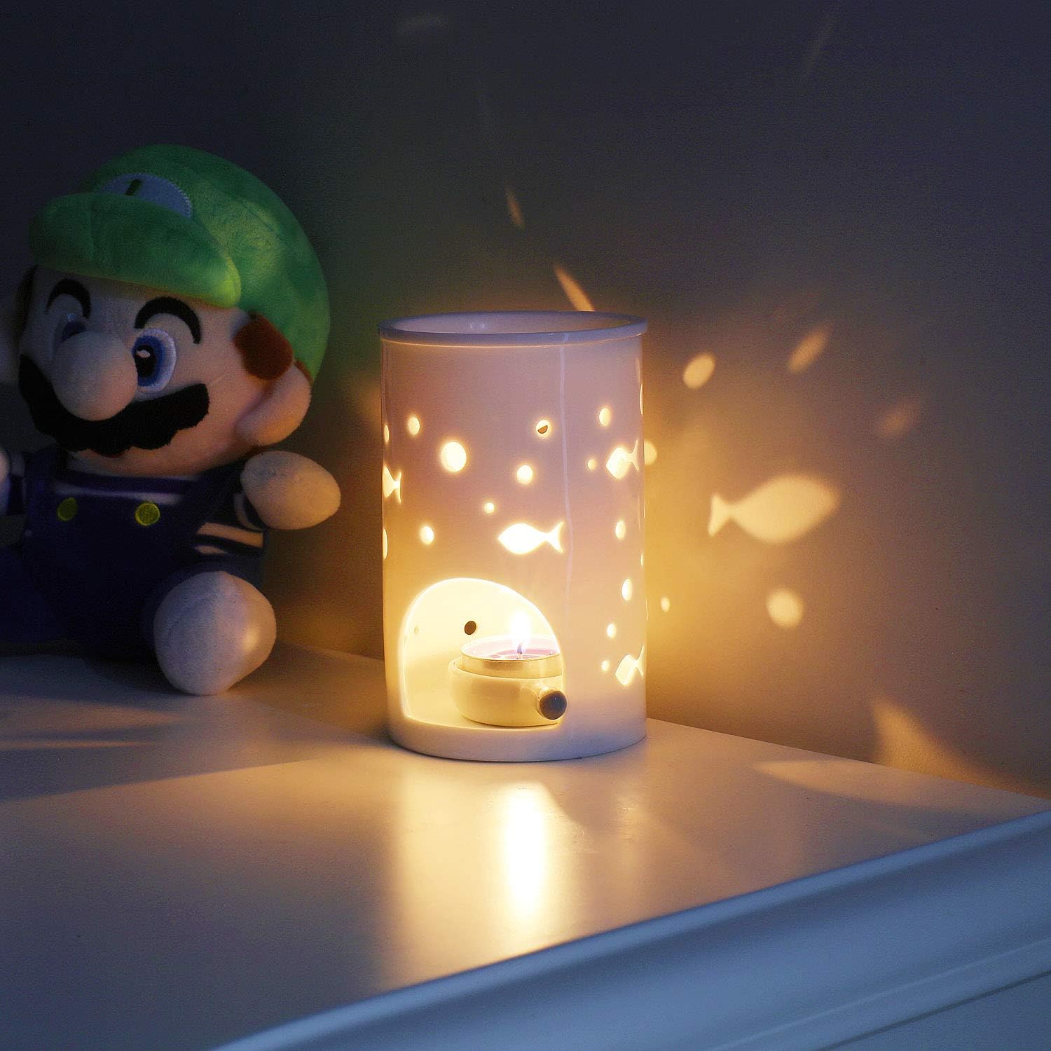 Amazon Comsaf 2点セットアロマポット 陶器 アロマ炉 アロマキャンドルホルダー キャンドルバーナー アロマランプ アロマライト アロマディフューザー 魚型 星型 ホワイト キャンドル キャンドルスタンド オンライン通販