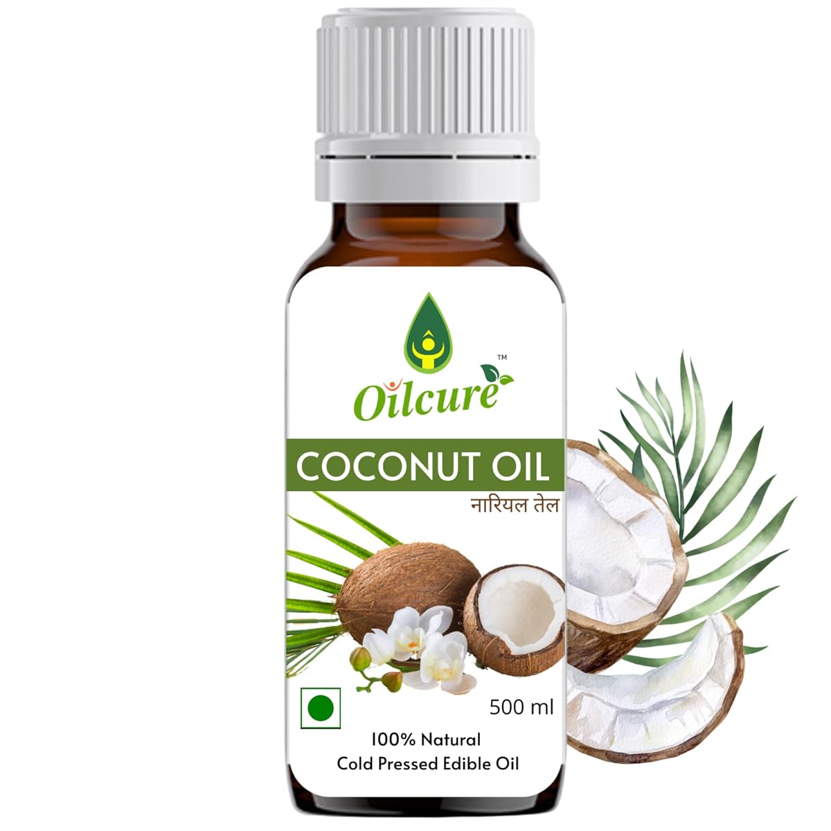 Oilcure Virgin Coconut Oil Cold Pressed - 500 ml