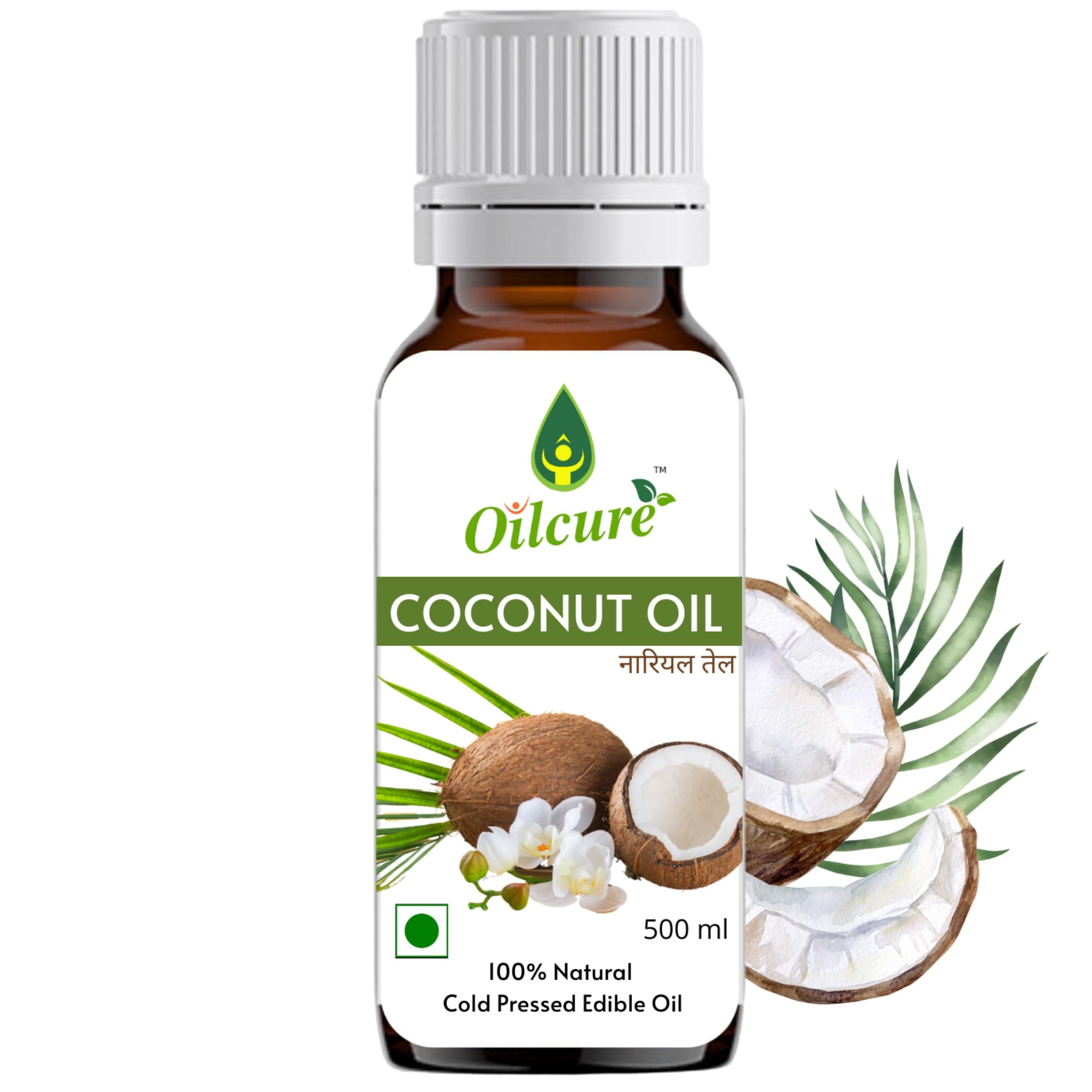 Oilcure Virgin Coconut Oil Cold Pressed - 500 ml