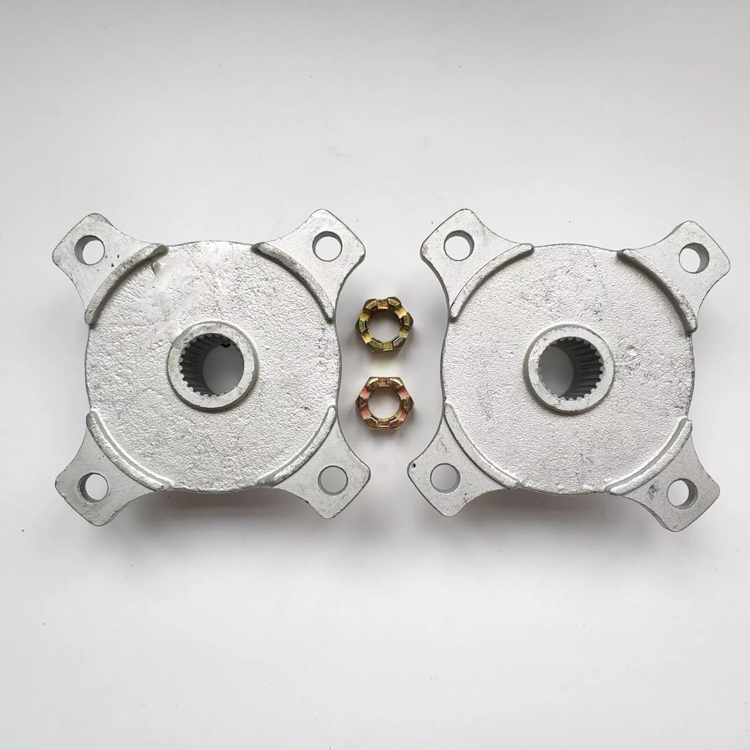 Kandi Rear Hub Flange Axle Wheel Hub with Nut Set Fits for 150cc 200cc 250cc GO Kart Dune Buggy