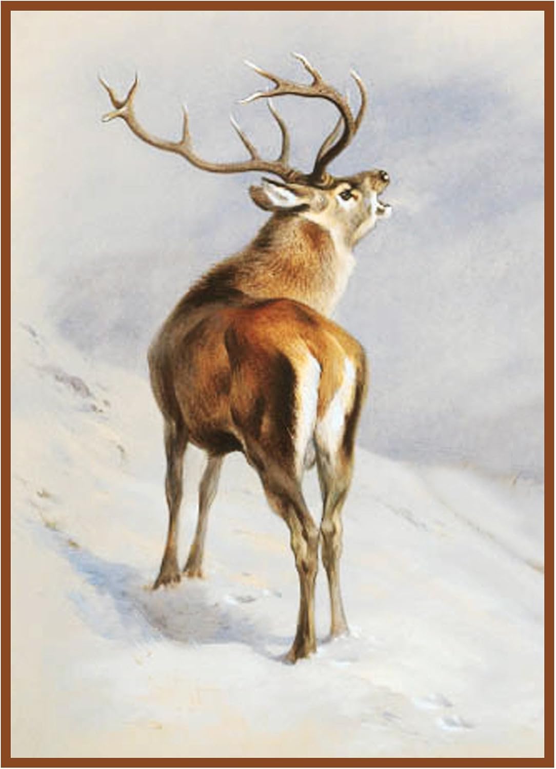 Red Deer Roaring Thorburn Animal Counted Cross Stitch Pattern