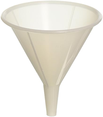 Grafco Embudos, capacidad de 8 onzas, tamaño superior de 4 14 pulgadas, colector de boca ancha, filtro y colador de plástico, suministros de