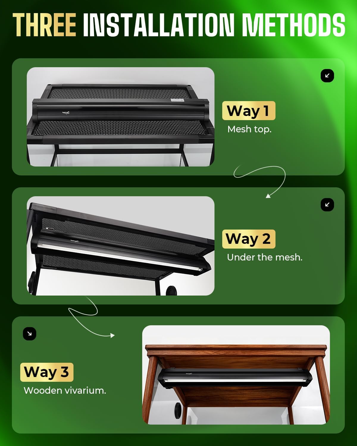 T5 UVB Reptile Light Fixture Upgrade Burn-proof HO UVB Bulb Lighting Combo Kit 10.0 UVB Light for Reptiles Terrarium Fluorescent 8W Reptile Light Bar UVA UVB Desert Lamp for Bearded Dragon Turtle Tank