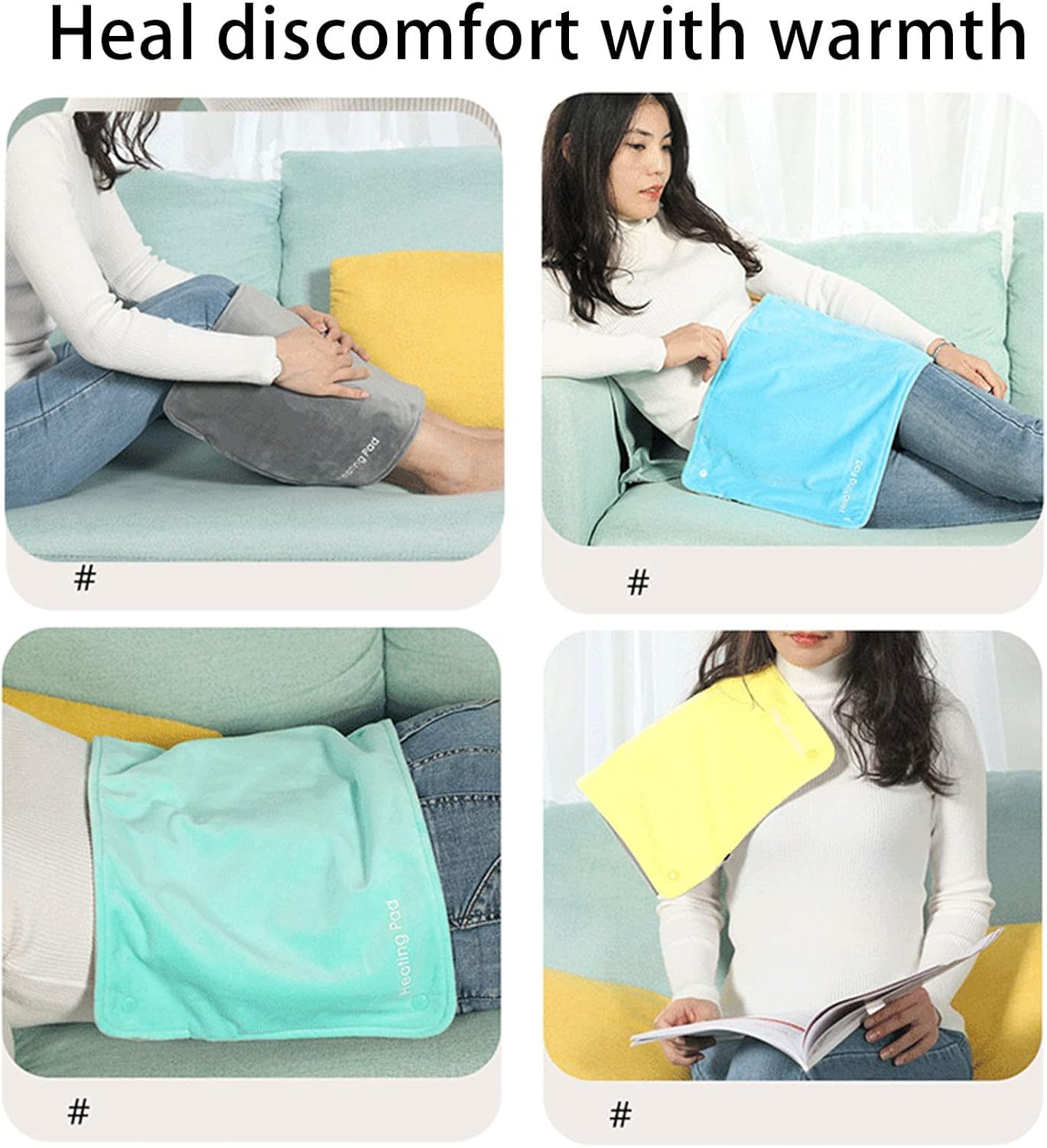 review USB Heating Blanket,12x20inch Graphene Velvet Electric Blankets Multi-Functional Constant Temperature Heating Pads Portable Machine Washable Pad