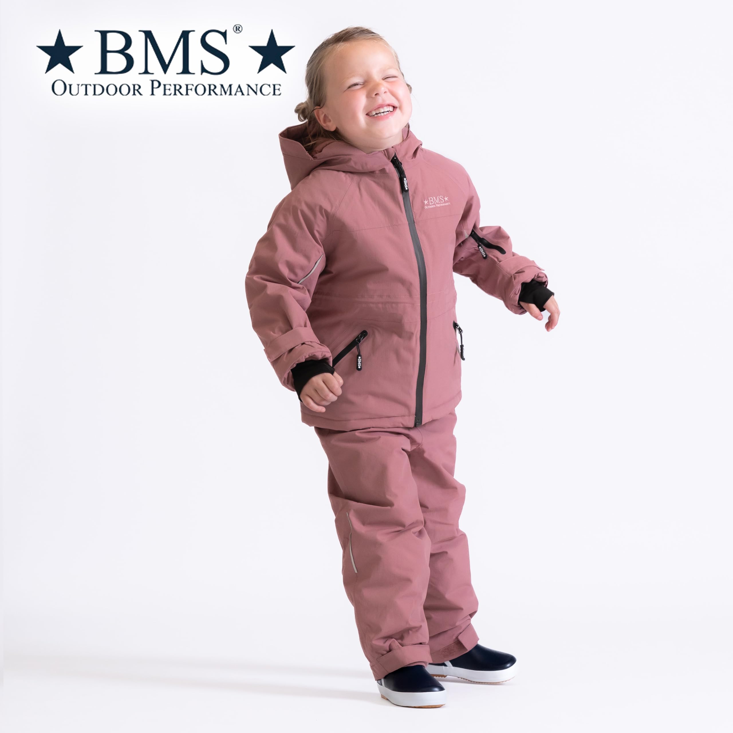 BMS Kinder Winterjacke, SoftLan+Sorona, Wistful Mauve, 98