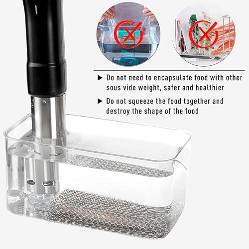 Miniatura 5 de Pesos Sous Vide, pesas de acero inoxidable, malla de grado alimenticio, mantiene los alimentos sumergidos, accesorio de cocina uniforme perfecto