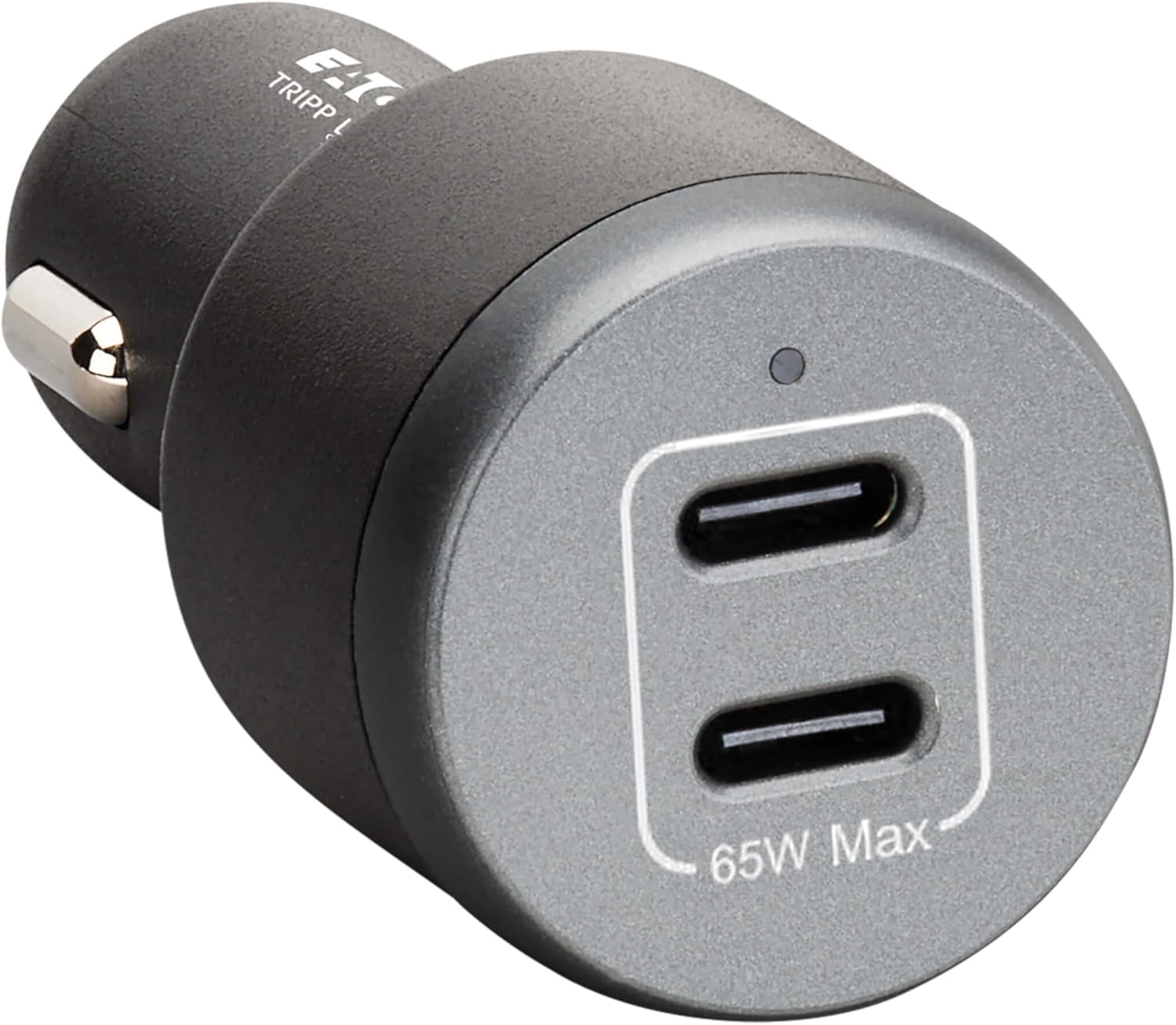 Eaton Tripp Lite Series 65W USB C Car Charger Cigarette Lighter Adapter, 2 USB-C Ports, Power Delivery (PD) 3.1 and PPS Charging, Fasting Charging for iPhone, Galaxy, Pixel & More (U280-C02-65W)