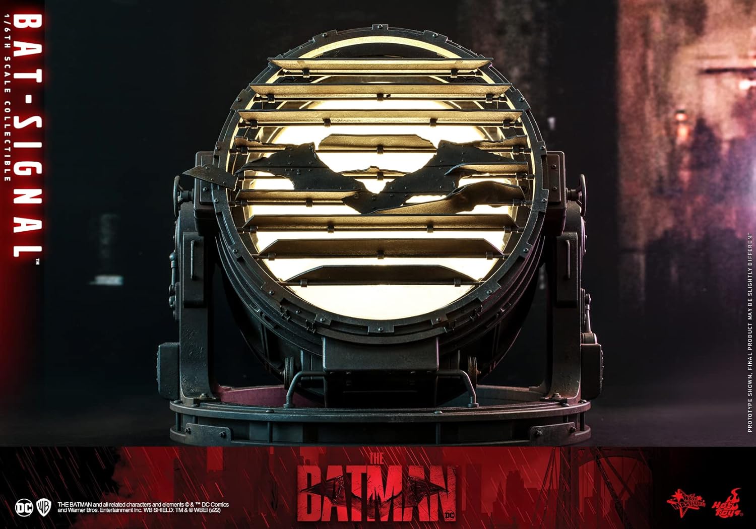 Hot Toys The Batman Movie Masterpiece Replica 1/6 Bat-Signal 9"
