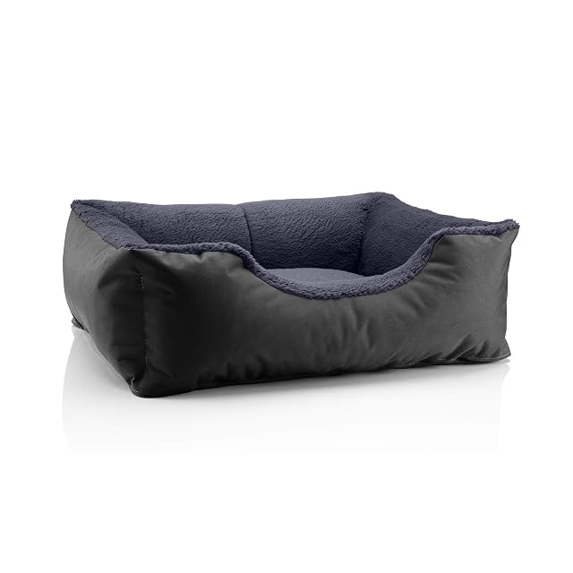 BedDog Perro/Gato Cama Teddy S à XXXL, 14 Colores a Elegir, de Cordura y Microfibra, Cama para Perros Lavable
