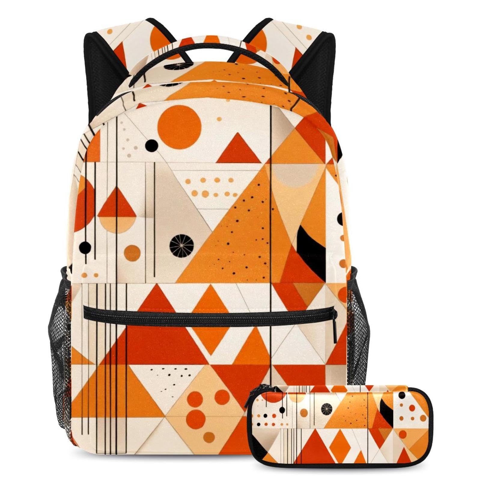 Sac à dos avec trousse à crayons multicolore pour ranger ses cours - 7