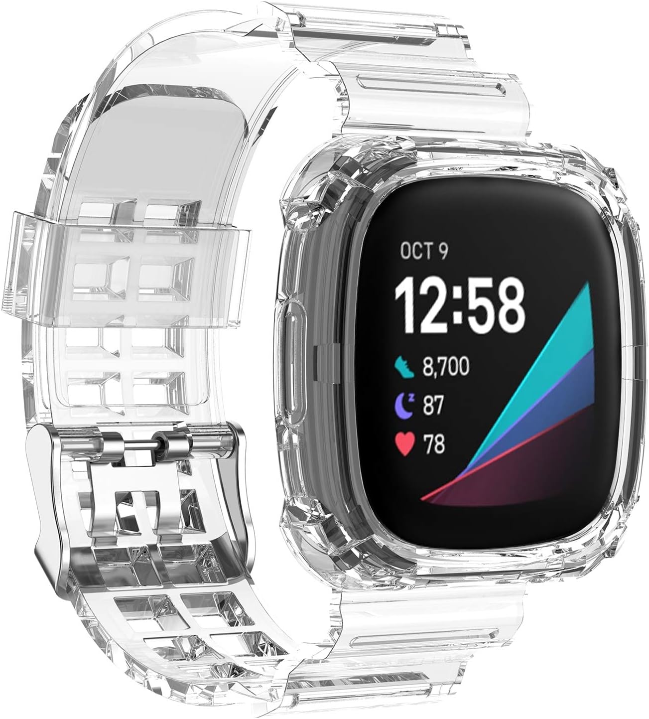 Aresh Compatible with Fitbit Versa 3 Bands Fitbit Sense Bands Band for Women Men,Classic Replacement Soft Sport Case Band Accessories for Fitbit Sense/Fitbit Versa 3 Smart Watch