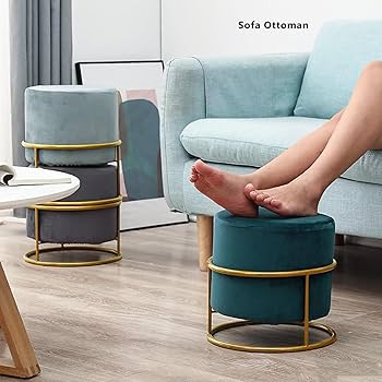 専用　オットマン Amazon.co.jp: レザーオットマンフットレストスツール、ソリッド