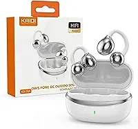 Fone de ouvido aberto clip bluetooth 6.0 tipo presilha sem fio TWS, Fone sem fio Design Aberto Ear-Clip de orelha, ergonômico, confortável, som ambiente direcional, som HI-Fi OWS. (Branco)