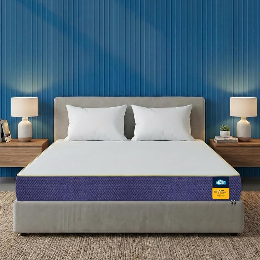 Centuary Mattresses Sleepables 8-Inch King Size Orthopedic Memory Foam Back Support Pressure Relieving Roll Pack High Resilience