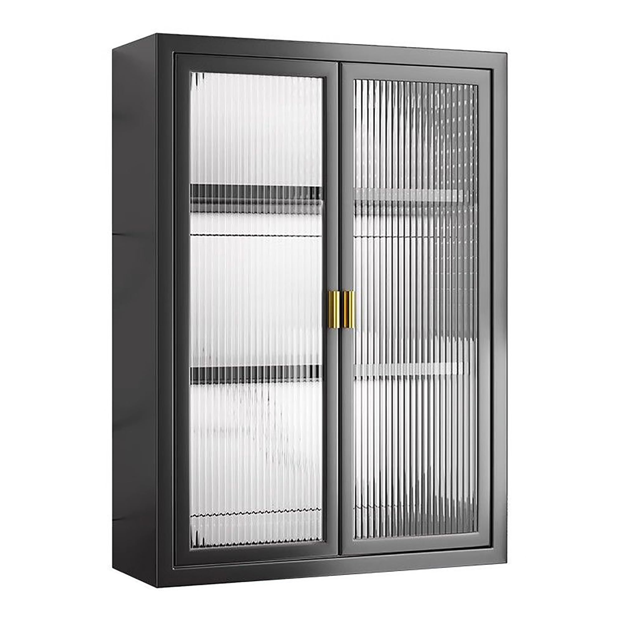 Armoire de salle de bain suspendue style milieu du siècle et meuble de rangement mural