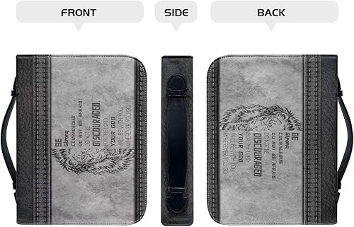 Miniatura 2 de Funda para Biblia de piel sintética para mujeres y niñas, bolsa de escritura de gran capacidad, bolsas de cubierta de la Biblia