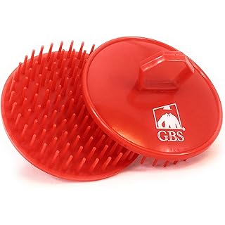 G.B.S Dandruff Cleaning Hair Scalp Brush, Red, Pack of 2