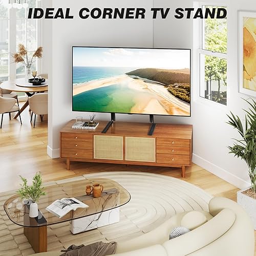 Miniatura 9 de 5Rcom Soporte universal para TV, soporte universal para TV de 22 a 65 pulgadas LCD de plasma LED de pantalla plana, patas de TV, soporta hasta 88