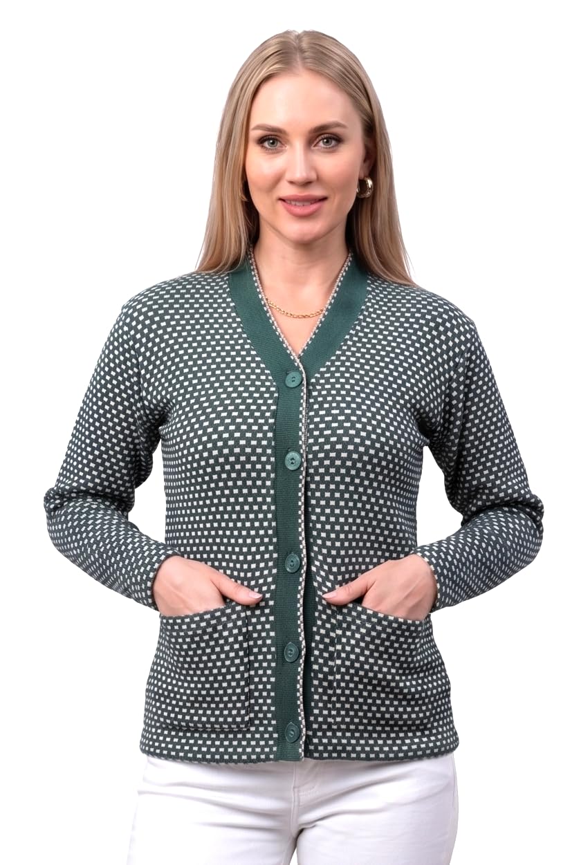 Women's Stylish Plus Sizes Cardigan Sweater | Premium Knit Button-Down Full Sleeve Winter Wear Cardigan for Women-picture-22