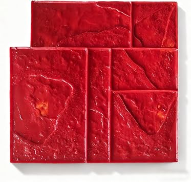 Texture Skin Provides Natural-Looking Textures on Walls or Concrete Ground,Ealistic Concrete Texture Mat Seamless Stamp Mat Polyurethane Stamp Skin B