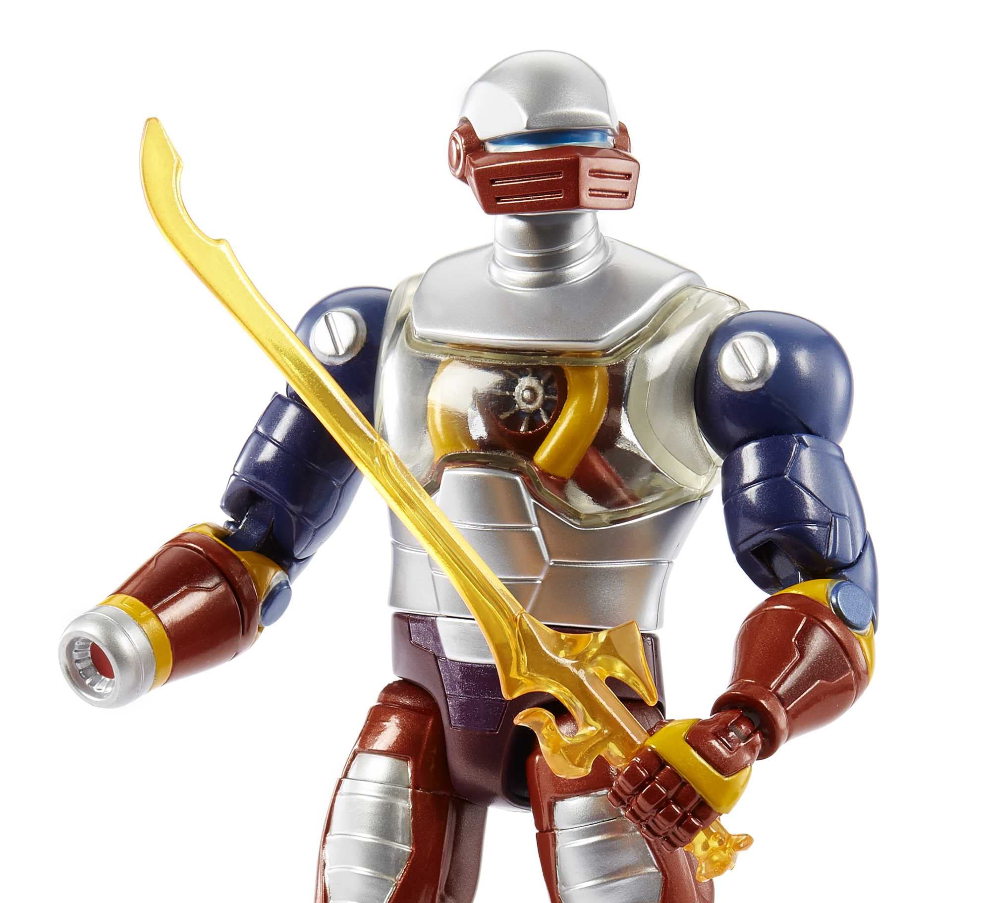 Figurine Masterverse Bi-tête 20 Cm – Musclor – 30 Points D’articulation, Armes Et Mains Interchangeables – Dès 6 Ans
