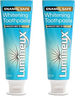 Lumineux Whitening Toothpaste 2-Pack: Peroxide-Free, Enamel Safe for Sensitive Teeth, Fluoride-Free, SLS-Free - Dentist Formulated 3.75oz