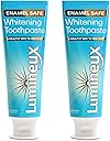 Lumineux Teeth Whitening Toothpaste 2 Pack Peroxide Free Enamel Safe for Sensitive Whiter Teeth, Fluoride Free, No Alcohol, Artificial Colors, SLS Free Dentist Formulated - 3.75 Oz