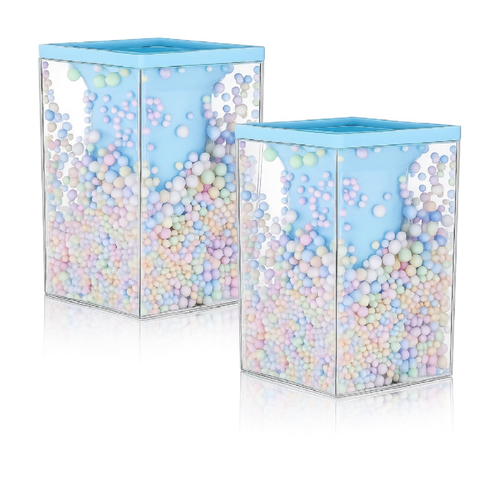 Zonon 2 Pcs Bubble Pen Holder Kawaii Pencil Desk Organizer,Blue