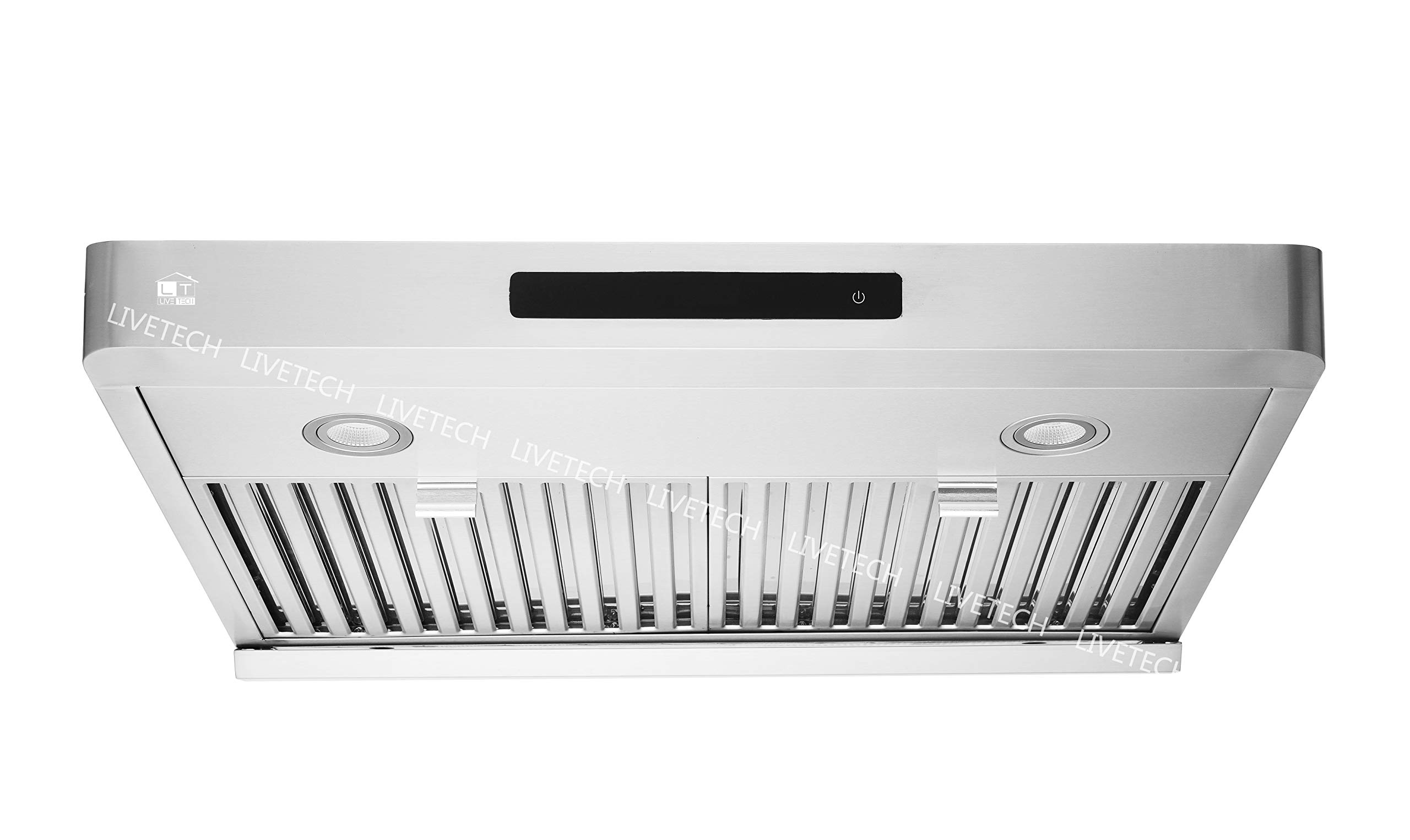 Amazon.com: LiveTech - Campana extractora de acero inoxidable de 30.0 in  para debajo del gabinete, 600 CFM : Electrodomésticos