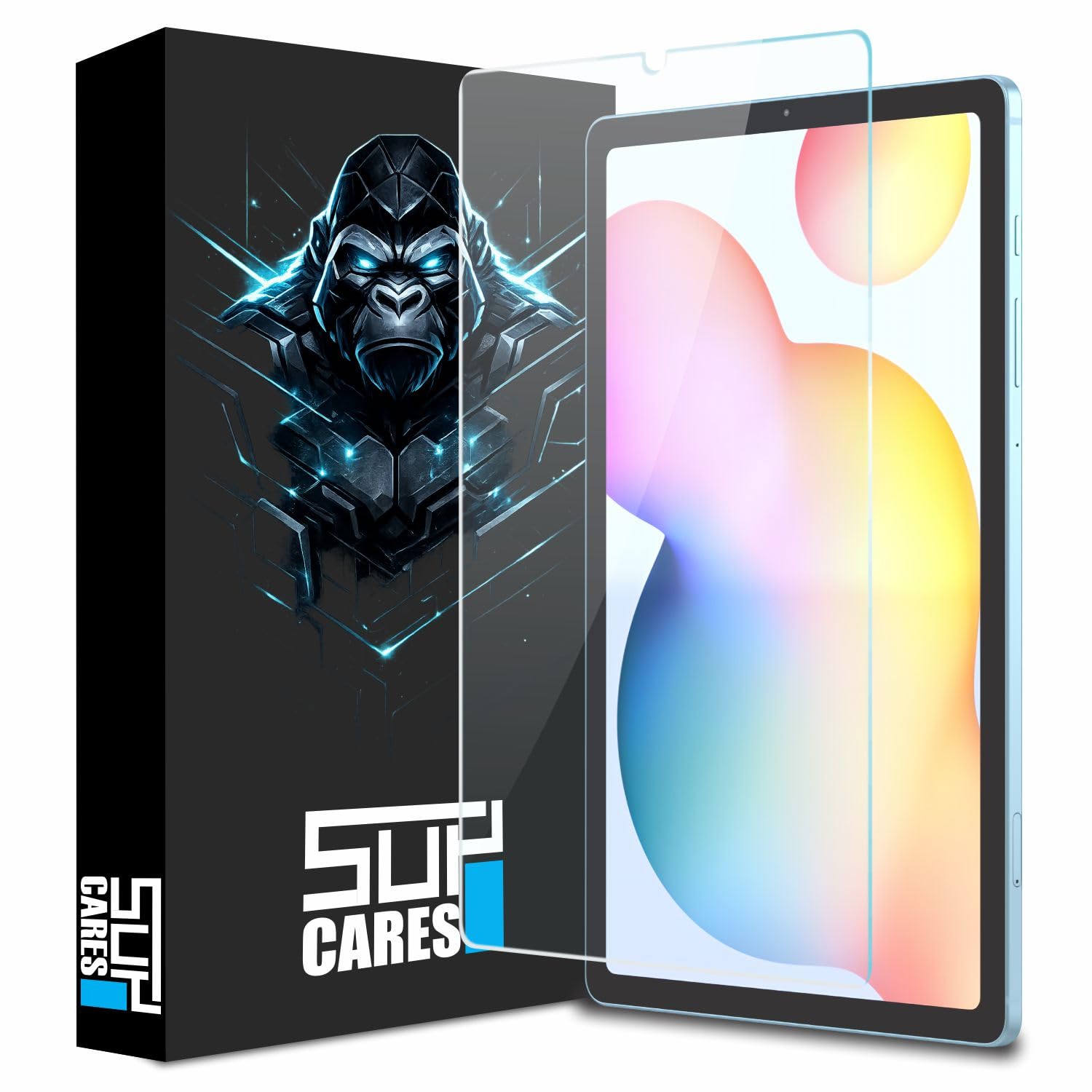 SupCares Tempered Glass for Samsung Galaxy Tab S6 Lite (10.4 Inch) With Installation Kit | Military-Grade Gorilla Screen