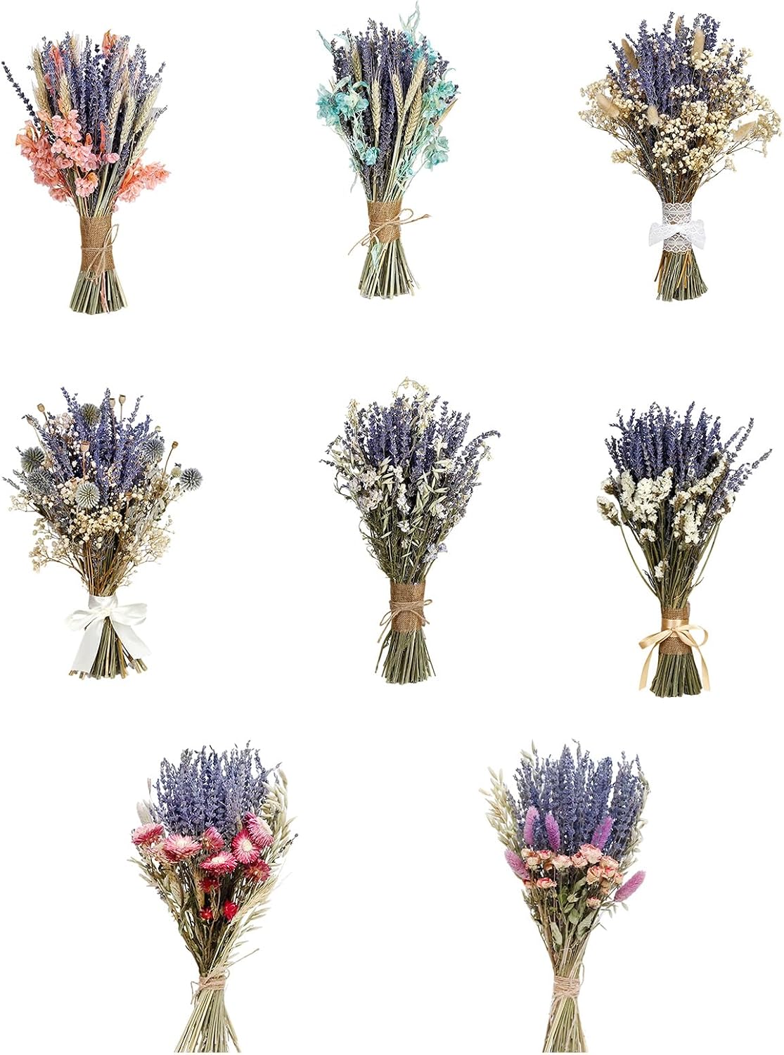 Dried Lavenders ' s Breath Flowers Height 17.7Inch for Home Indoor Decoration Wedding Party Table Centerpieces ' s Breath Flower